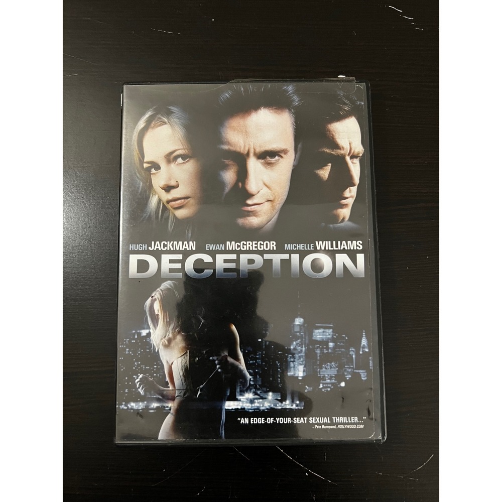 Deception DVD 2008 Hugh Jackman Ewan McGregor Michelle Williams Thriller Movie